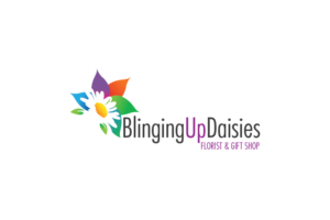 Logo Design by ecorokerz for Blinging Up Daisies Florist and Gift Shop | Design: #12431671