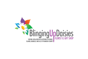 Logo Design by ecorokerz for Blinging Up Daisies Florist and Gift Shop | Design: #12471849