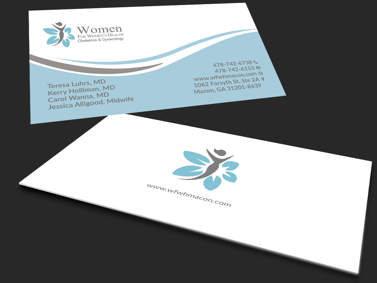 Business Card Design by Selda for WOMEN FOR WOMENS HEALTH | Design: #12435011