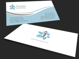 Business Card Design by Selda for WOMEN FOR WOMENS HEALTH | Design: #12435011