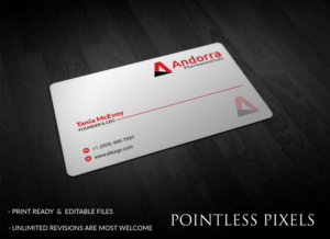 Business Card Design by Pointless Pixels India for Andorra | Design: #12404501