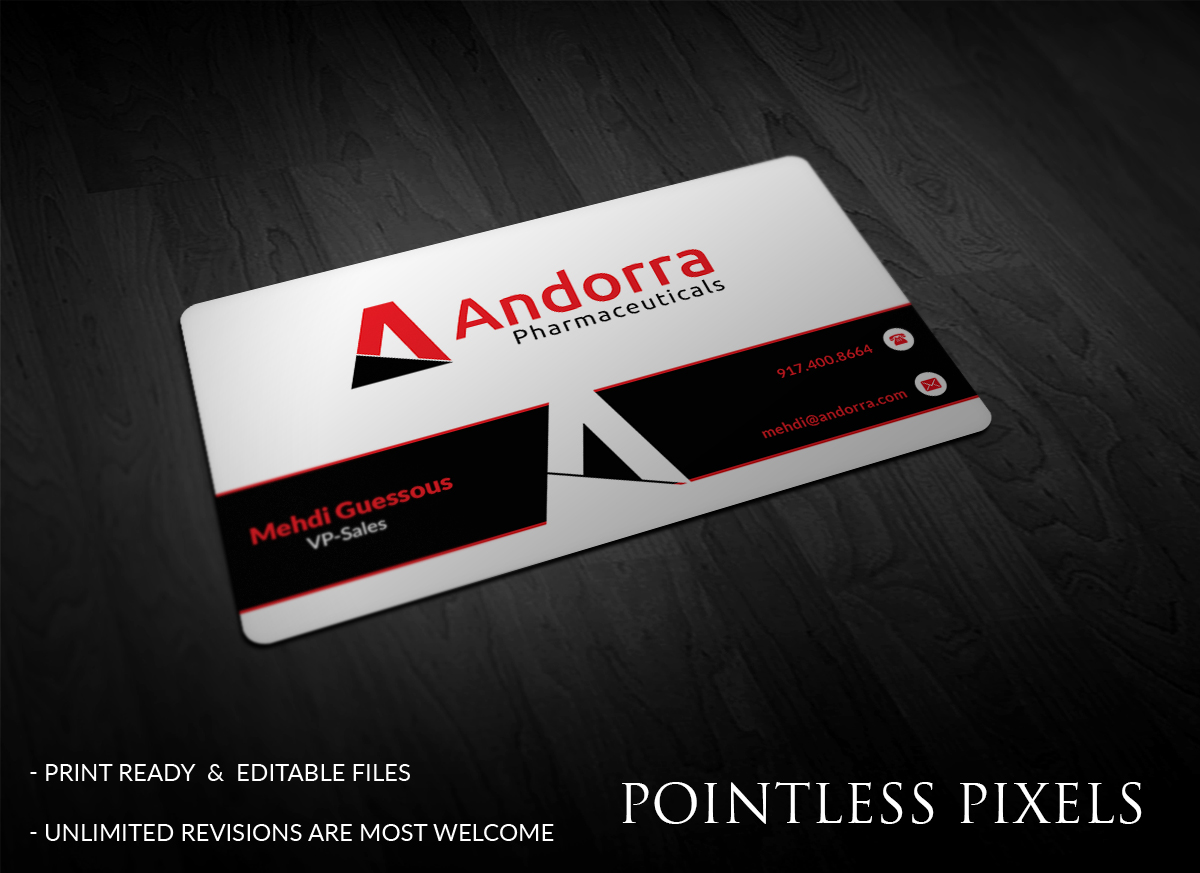Business Card Design by Pointless Pixels India for Andorra | Design #12404571