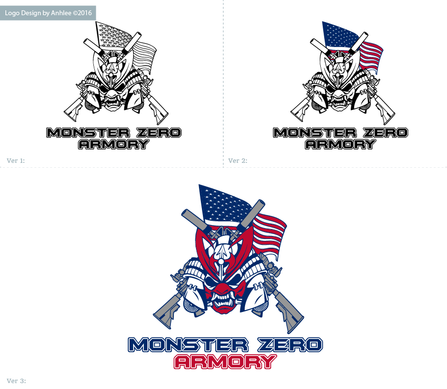 Logo Design by Anhlee for Monster Zero Armory  | Design #12473782