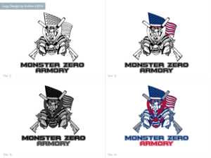 Logo Design by Anhlee for Monster Zero Armory  | Design: #12474984
