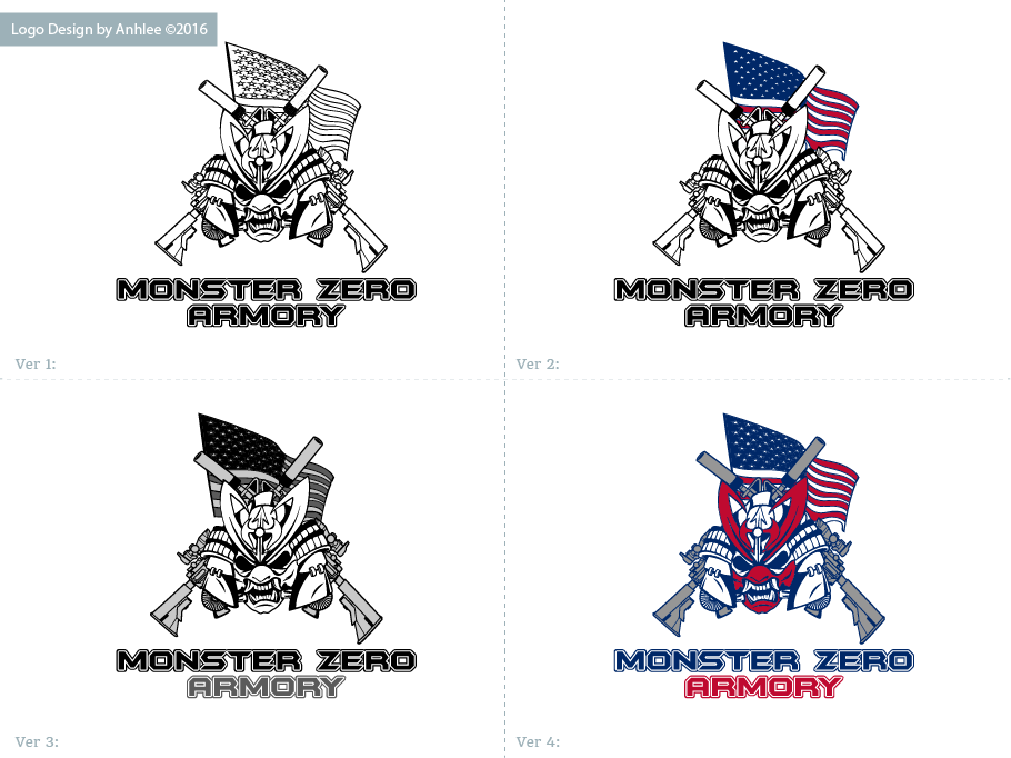 Logo Design by Anhlee for Monster Zero Armory  | Design: #12479440