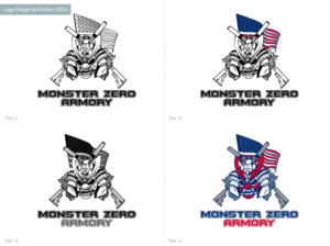 Diseño de Logo por Anhlee para Monster Zero Armory  | Diseño #12479440
