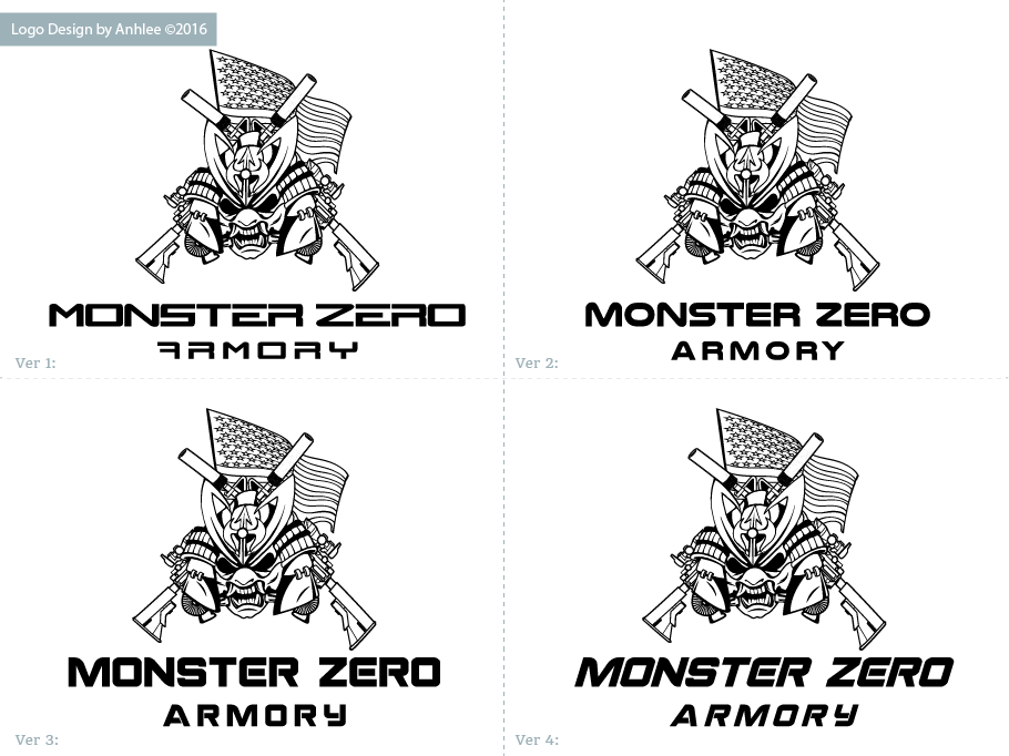 Logo Design by Anhlee for Monster Zero Armory  | Design #12549749