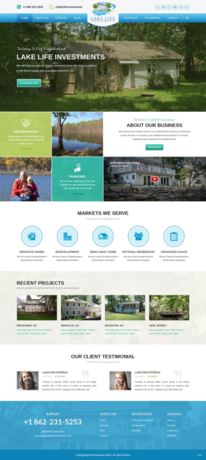 Diseño Web por pb para Lake Life Investments, LLC | Diseño: #12413522