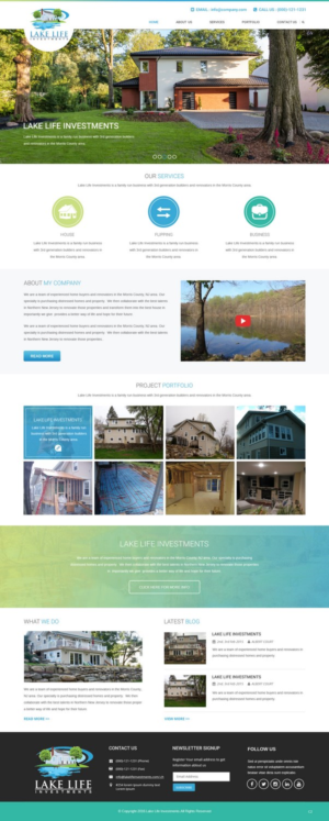 Web Design by pb for Lake Life Investments, LLC | Design: #12424166
