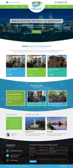 Diseño Web por pb para Lake Life Investments, LLC | Diseño: #12424171