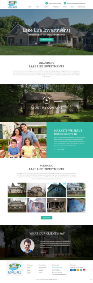 Diseño Web por pb para Lake Life Investments, LLC | Diseño: #12424173