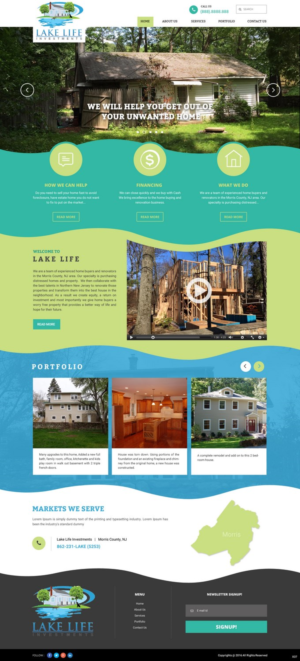 Diseño Web por pb para Lake Life Investments, LLC | Diseño: #12438544