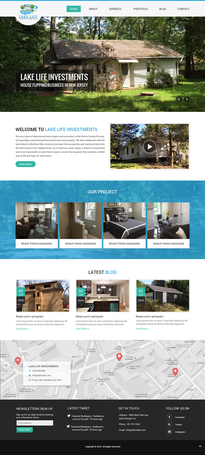 Web Design by pb for Lake Life Investments, LLC | Design #12444868
