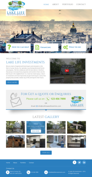 Web Design by rightway for Lake Life Investments, LLC | Design: #12411163