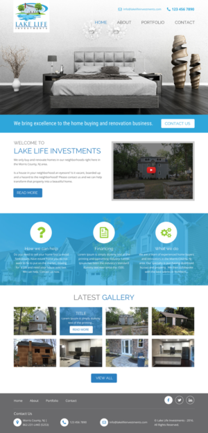 Web Design by rightway for Lake Life Investments, LLC | Design: #12411189
