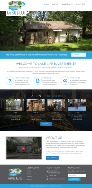 Diseño Web por rightway para Lake Life Investments, LLC | Diseño: #12411198