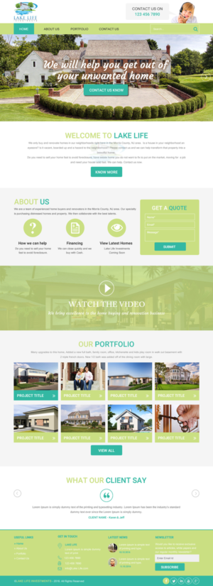 Web Design by rightway for Lake Life Investments, LLC | Design: #12411237
