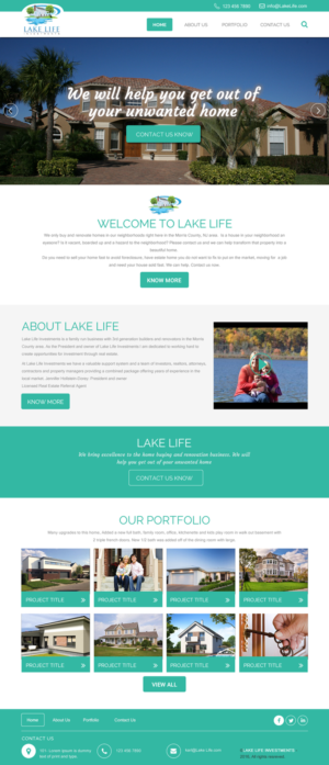 Web Design by rightway for Lake Life Investments, LLC | Design: #12411251