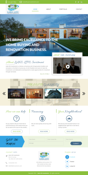 Web Design by rightway for Lake Life Investments, LLC | Design: #12411297