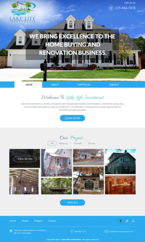 Web Design by rightway for Lake Life Investments, LLC | Design: #12411307