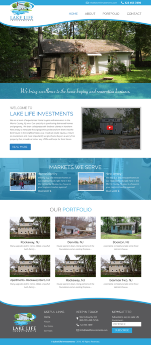 Diseño Web por rightway para Lake Life Investments, LLC | Diseño: #12642749