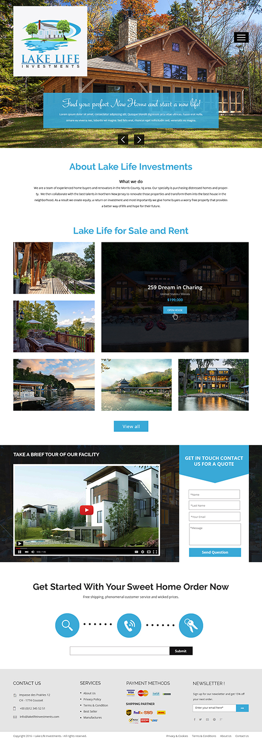 Web-Design von Xclusive Designers für Lake Life Investments, LLC | Design #12410730