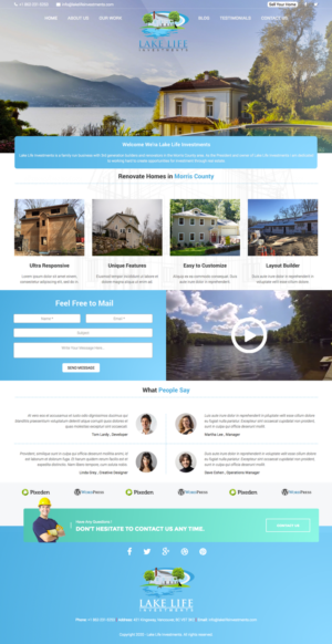 Web Design by cCopilot for Lake Life Investments, LLC | Design: #12422529