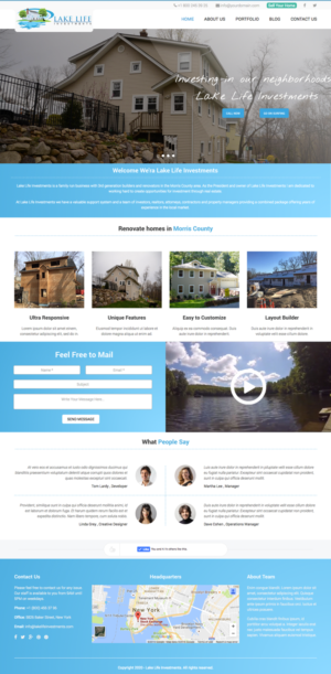 Web Design by cCopilot for Lake Life Investments, LLC | Design: #12422530