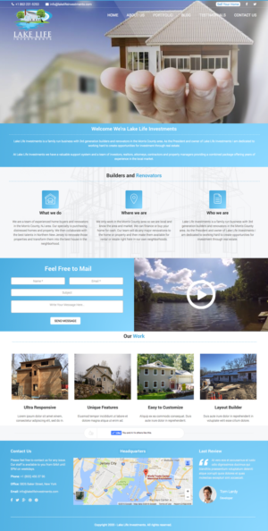 Web Design by cCopilot for Lake Life Investments, LLC | Design: #12422531