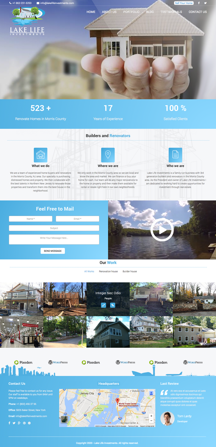 Web Design by cCopilot for Lake Life Investments, LLC | Design #12422542