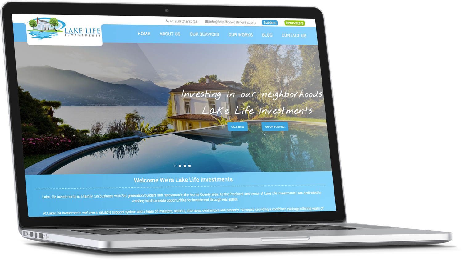 Web Design by cCopilot for Lake Life Investments, LLC | Design #12422580