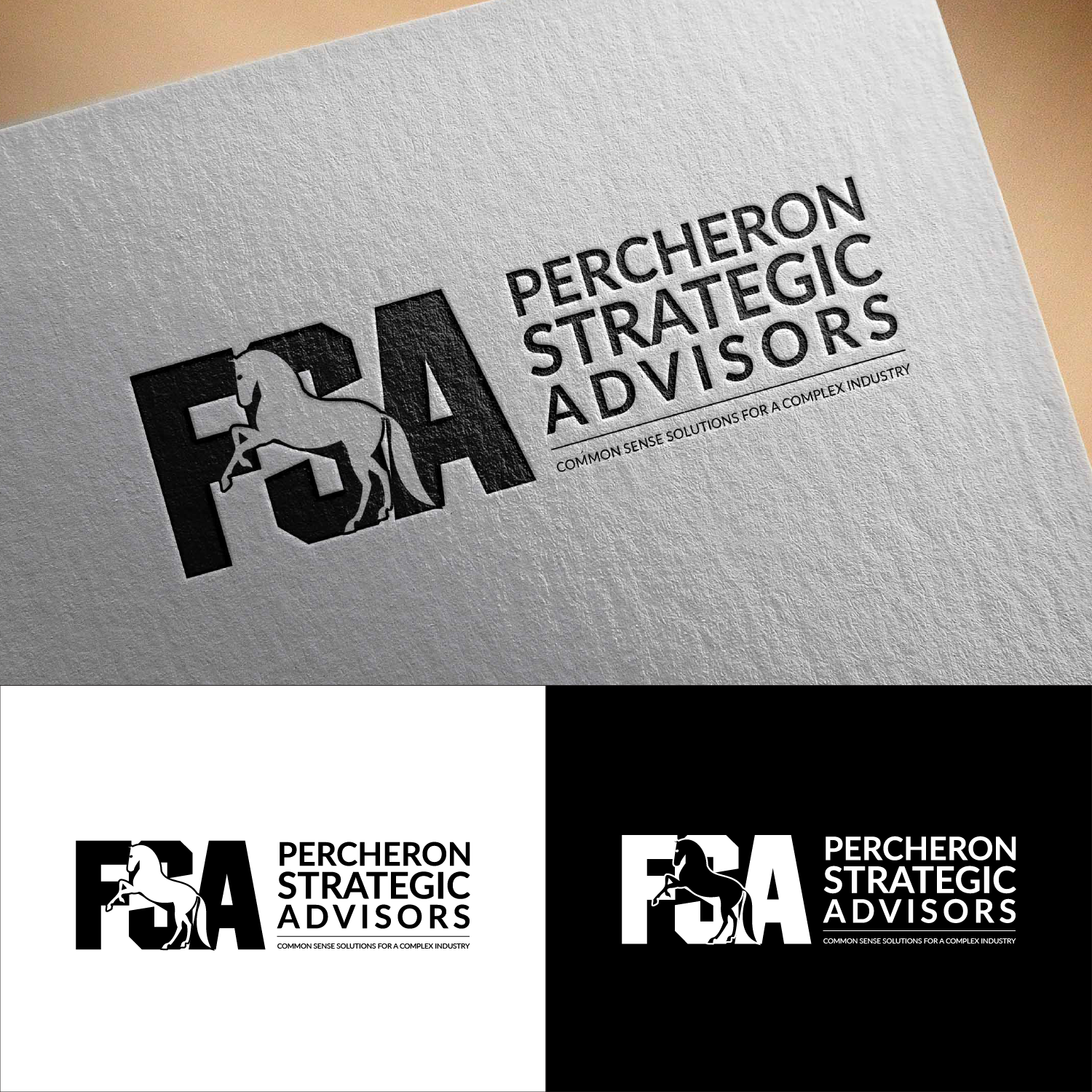 Logo Design by Julianur Rahmani for Percheron Strategic Advisors | Design #12510741