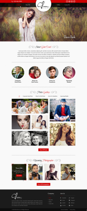 Photographer website  | Web Design by Sbss