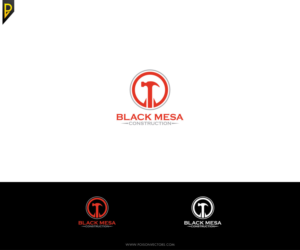 Logo Design by poisonvectors for Black Mesa Construction & Handyman Services  | Design #12513371