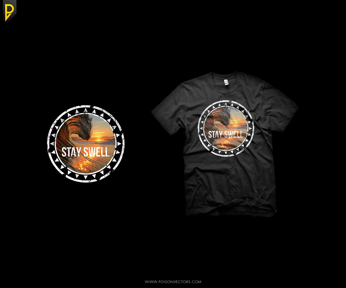 T-shirt Design by poisonvectors for Swell Visuals | Design #12405236