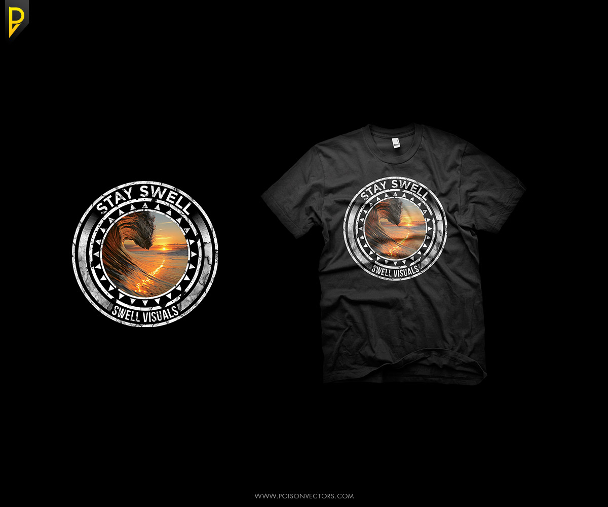 T-shirt Design by poisonvectors for Swell Visuals | Design #12413774