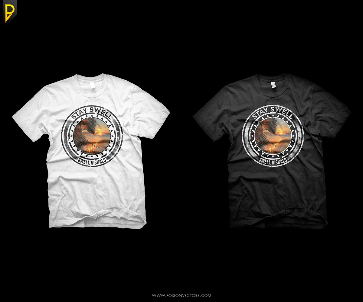T-shirt Design by poisonvectors for Swell Visuals | Design #12414297