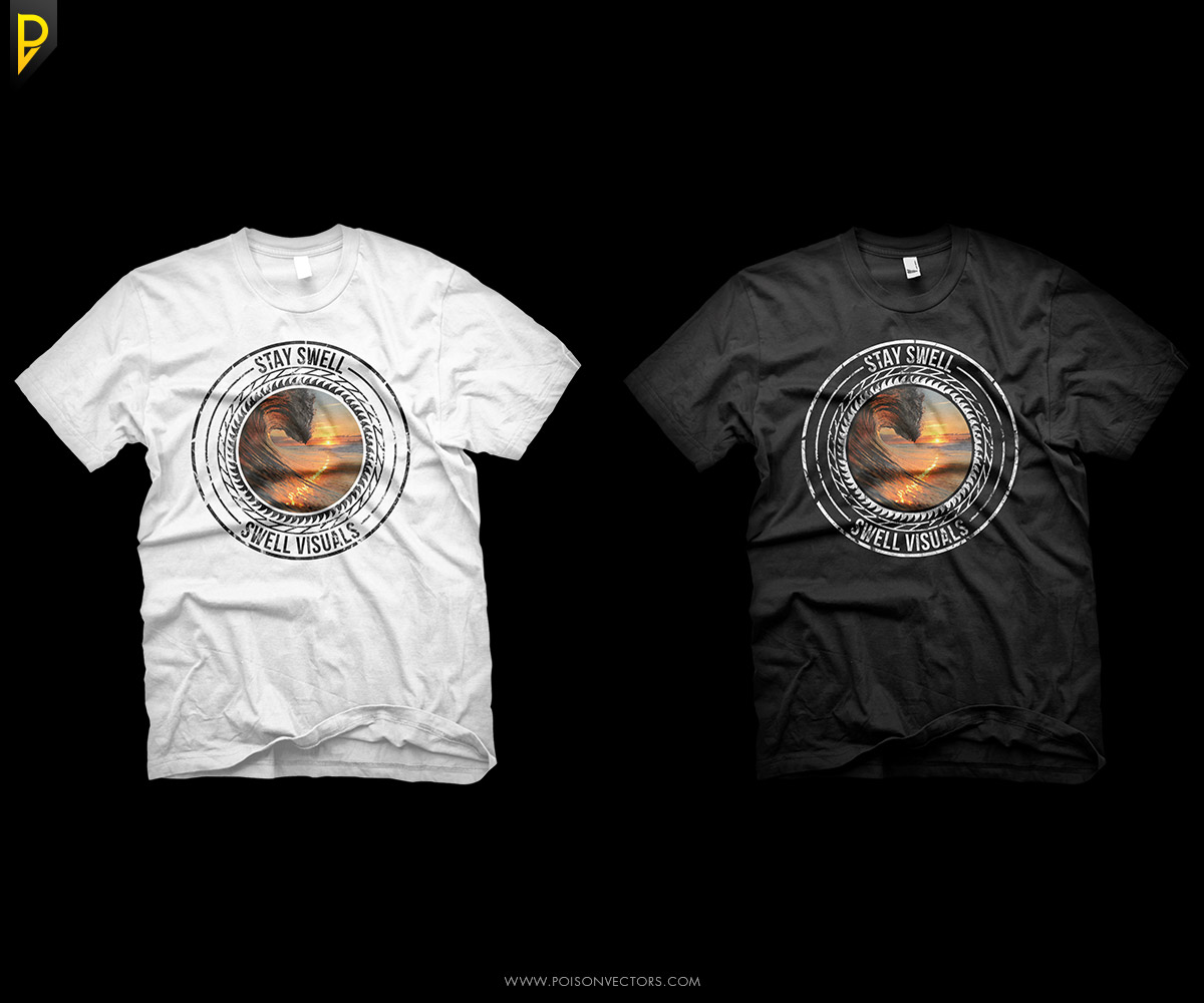 T-shirt Design by poisonvectors for Swell Visuals | Design #12426641