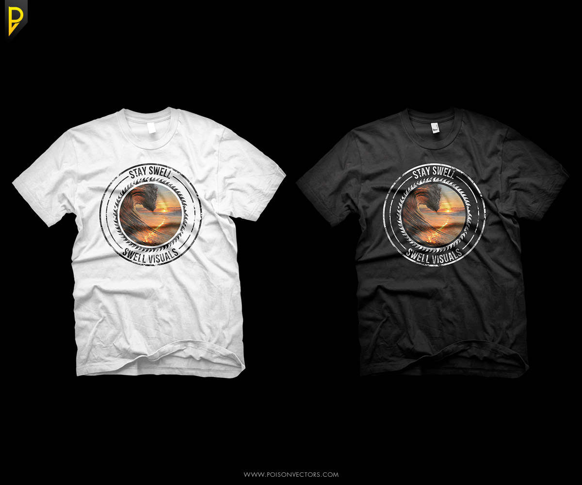 T-shirt Design by poisonvectors for Swell Visuals | Design #12427480