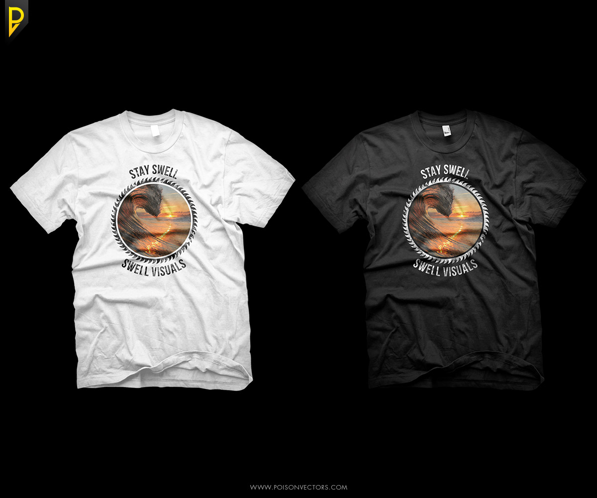 T-shirt Design by poisonvectors for Swell Visuals | Design #12427510