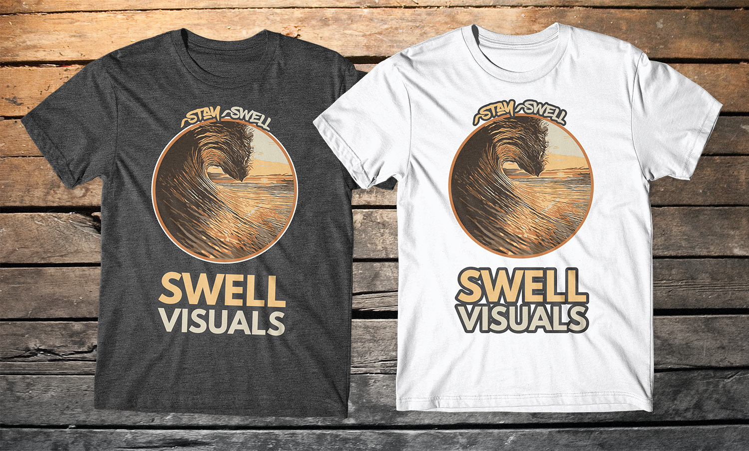 T-shirt Design by db1404 for Swell Visuals | Design #12413801