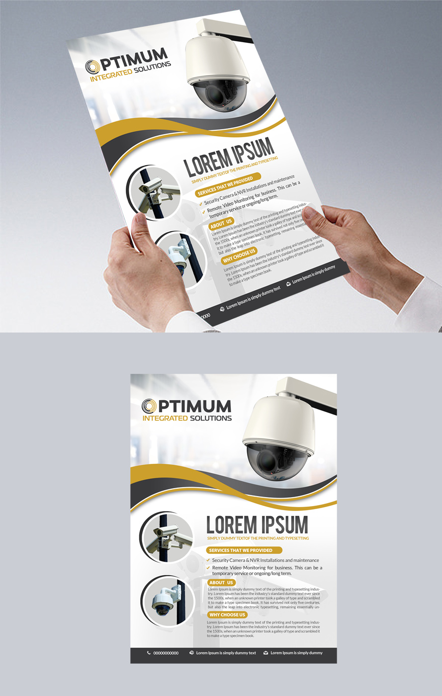 Design de Flyer par creative.bugs pour Optimum Integrated Solutions Inc. | Design #15038800