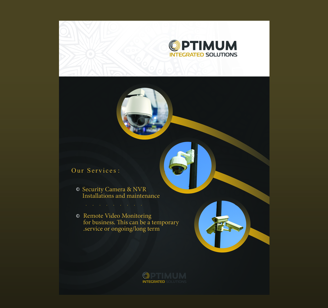Flyer-Design von Omar Rezk für Optimum Integrated Solutions Inc. | Design #15111663