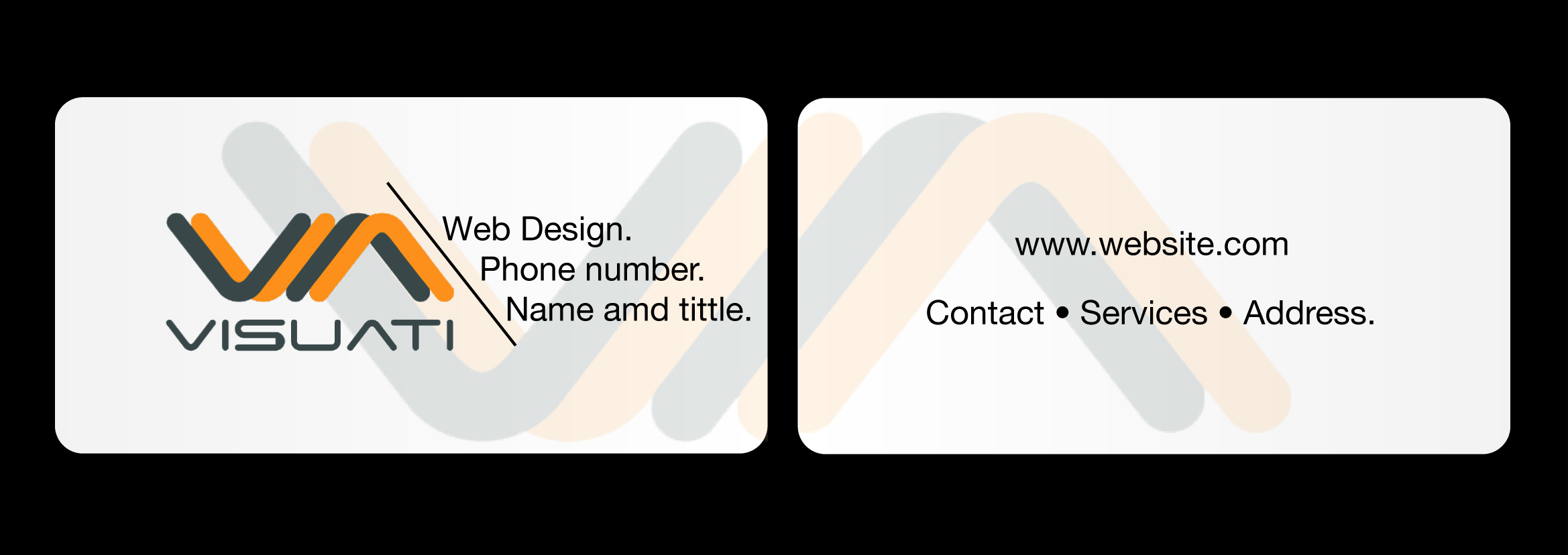 Business Card Design by Cameron Gordon for Visuati | Design #29448