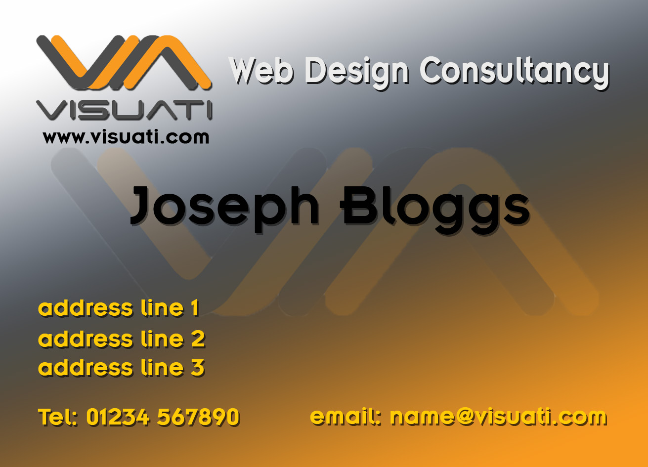 Visitenkarten-Design von JBT Marketing für Visuati | Design #29779