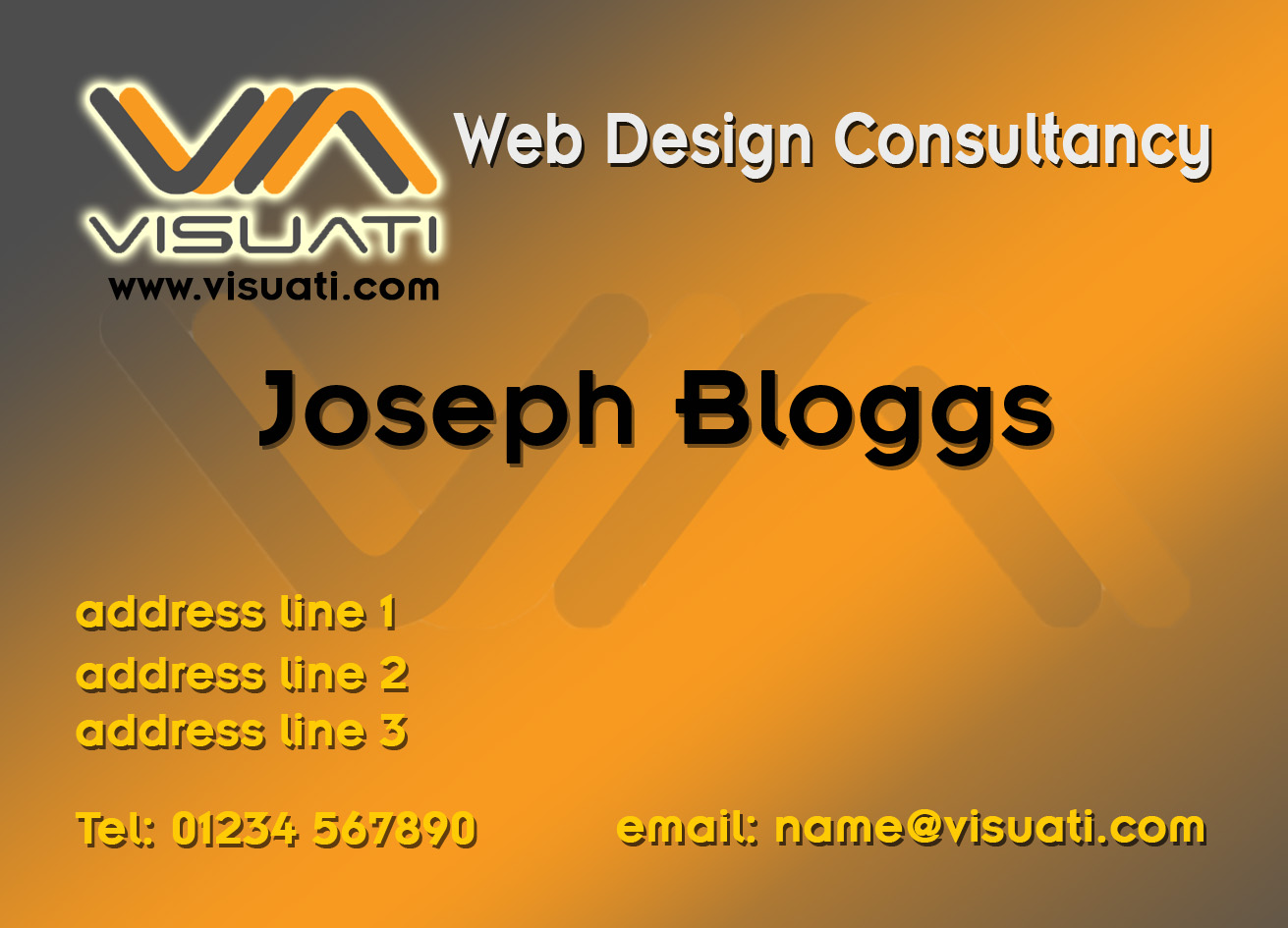 Design de Carte de Visite par JBT Marketing pour Visuati | Design #29781