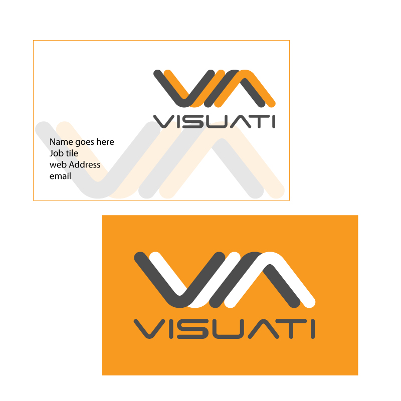 Business Card Design by Try Me Design for Visuati | Design #30152