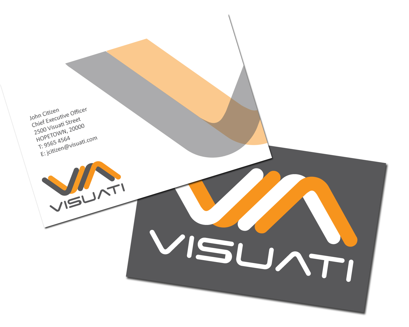 Business Card Design by Electric Sparrow for Visuati | Design #29312