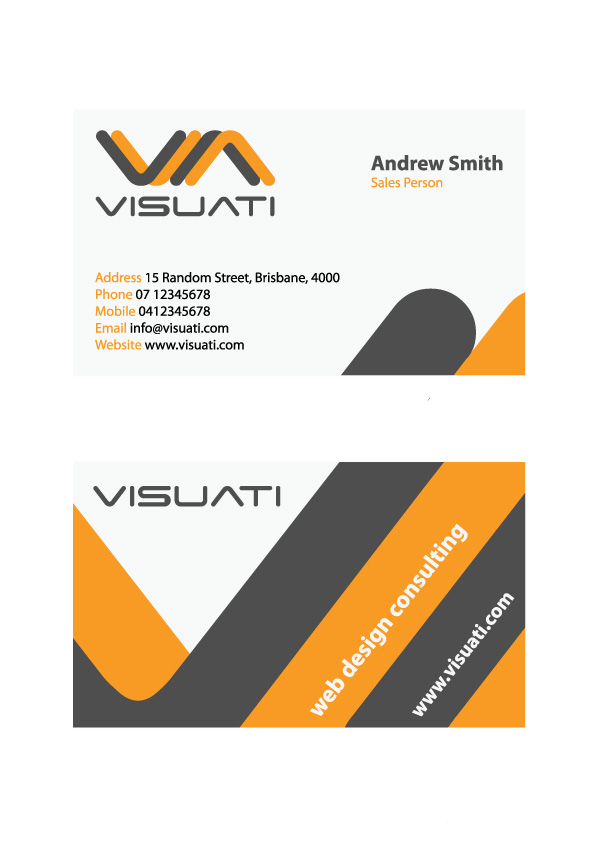 Business Card Design by TinaDesign for Visuati | Design #30591