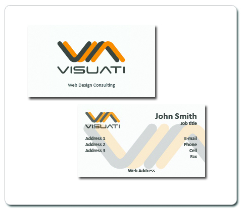 Business Card Design by Marion Lambert-Nuding for Visuati | Design #29362